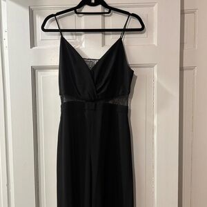 Zara Black Jumpsuit with Lace Detail